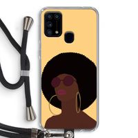 Golden hour: Samsung Galaxy M31 Transparant Hoesje met koord