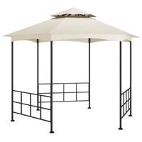 Prieel met zijwanden 3,1x2,7 m crmekleurig