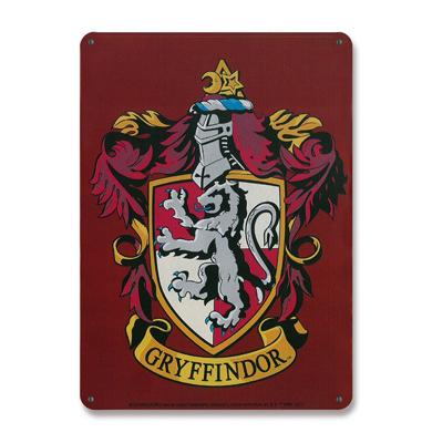 Harry Potter Bordje voor aan de Muur Gryffindor 15 x 21 cm