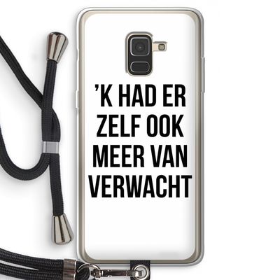 Meer verwacht: Samsung Galaxy A8 (2018) Transparant Hoesje met koord