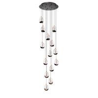 Highlight HanglampClear Egg zwart 14-lichts - H5454.20