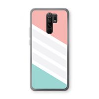Strepen pastel: Xiaomi Redmi 9 Transparant Hoesje