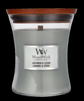 Woodwick Lavender & Cedar Medium Hourglass Candle 0