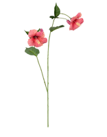 Hibiscussteel l110 cm zalm kunstbloem zijde nepbloem - Louis maes