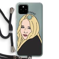 Mary Kate: Pixel 5 Transparant Hoesje met koord