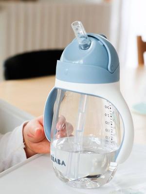 Rietjesbeker (300 ml) BEABA blauw