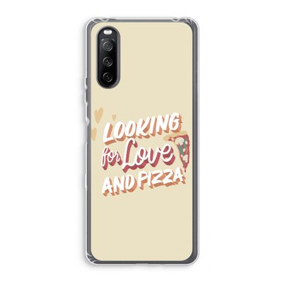 Pizza is the answer: Sony Xperia 10 III Transparant Hoesje