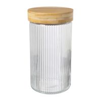 Voorraadpot met bamboe deksel - 1.5 liter - thumbnail