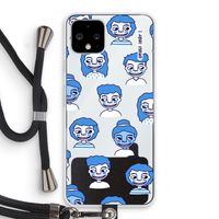 Gezichtjes: Pixel 4 Transparant Hoesje met koord