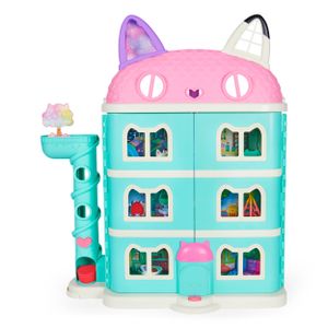 Gabby's Dollhouse Gabby's Poppenhuis - Gabby's Magische Poppenhuis met 2 actiefiguren 8 meubelstukken 3 accessoires 2 poppenhuis pakketjes en geluiden