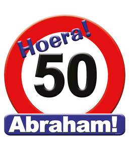 Huldeschild 50 jaar Abraham