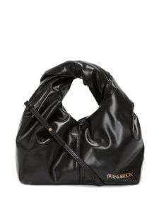 JW Anderson mini sac Twister en cuir - Noir