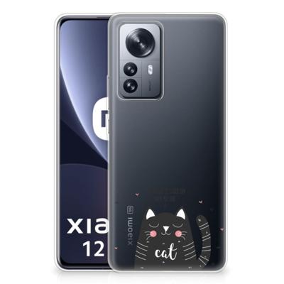 Xiaomi 12 Pro Telefoonhoesje met Naam Cat Good Day Xiaomi 12 Pro Telefoonhoesje met Naam Cat Good Day