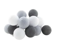 Cotton Ball Lights Buitenlichtslinger Gris Extension Kit