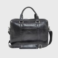 NEGOTIA Alpha Apex Leren Laptoptas - Luxe Aktetas & Werktas Zwart