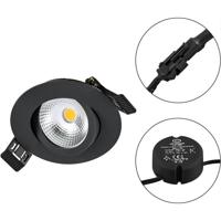 EVN S060902 S060902 LED-inbouwlamp LED 6 W Zwart