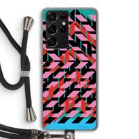 Skew Blush 2: Samsung Galaxy S21 Ultra Transparant Hoesje met koord