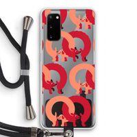 Dogs: Samsung Galaxy S20 Transparant Hoesje met koord