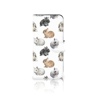 Telefoonhoesje | Met pasjeshouder | voor Samsung Galaxy A30 Konijntjes