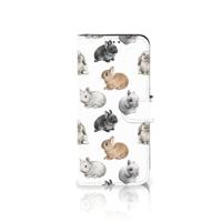 Telefoonhoesje | Met pasjeshouder | voor Samsung Galaxy A30 Konijntjes