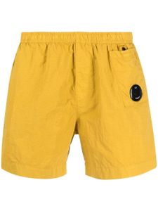 C.P. Company short de bain à plaque logo - Jaune