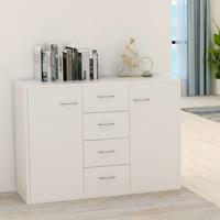 Dressoir 88x30x65 cm bewerkt hout wit