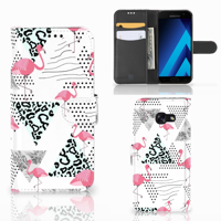 Samsung Galaxy A5 2017 | Telefoonhoesje | Met pasjeshouder | Flamingo Triangle Samsung Galaxy A5 2017 | Telefoonhoesje | Met pasjeshouder | Flamingo Triangle