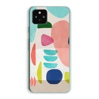 Bold Rounded Shapes: Google Pixel 5a 5G Transparant Hoesje