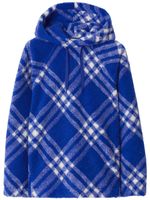 Burberry hoodie en peau lainée artificielle - Bleu - thumbnail