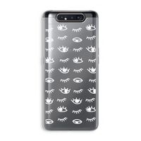Eye pattern #3: Samsung Galaxy A80 Transparant Hoesje