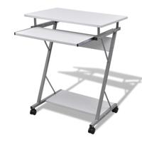Studenten computerbureau 60 x 40 x 74 cm (wit)