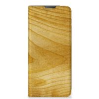 Motorola Moto E20 Book Wallet Case Licht Hout