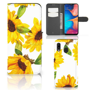 Hoesje voor Samsung Galaxy A30 Zonnebloemen