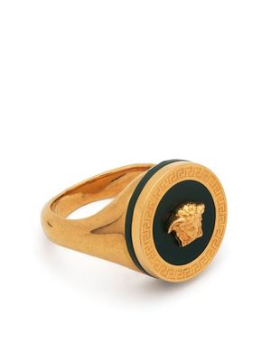Versace bague à plaque Medusa - Or