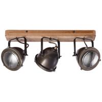 Brilliant Landelijke opbouwspotCarmen Wood 3-lichts - 72030/84