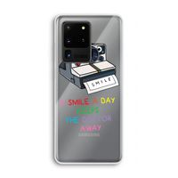 Smile: Samsung Galaxy S20 Ultra Transparant Hoesje