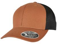 Flexfit FX110ST 110 Structured Canvas Trucker Cap - Toffee/Black - One Size