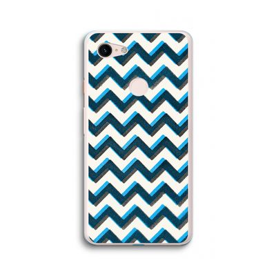 Onderbroken lijn: Google Pixel 3 XL Transparant Hoesje
