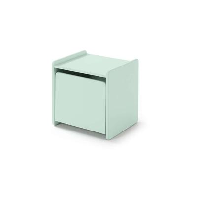 2e Halve Prijs Leen Bakker - Vipack Nachtkastje Kiddy - 1 Deur - Mint - MDF - Groen - 36x40x41 Cm