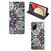 Samsung Galaxy M02s | A02s Smart Cover Purple Flower