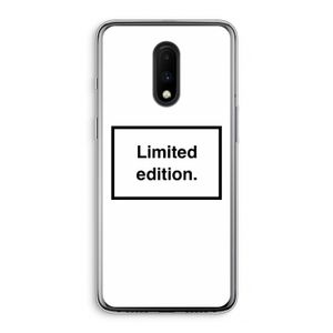 Limited edition: OnePlus 7 Transparant Hoesje