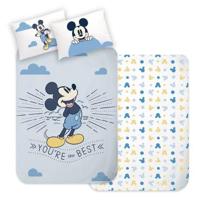 Mickey Mouse Peuterdekbedovertrek blauw - 100 x 135 cm - Katoen