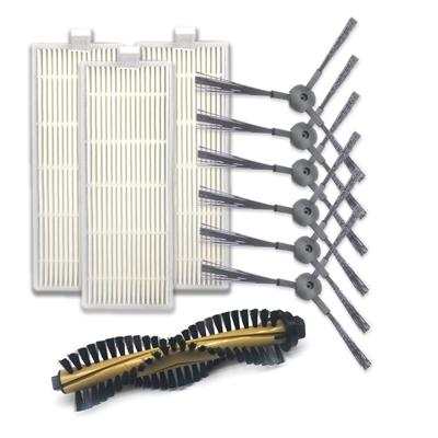 XI216 een paar K614 zijkant borstels + 3 stuks I207 filters + I202 belangrijkste penseel sets voor ILIFE A4