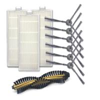 XI216 een paar K614 zijkant borstels + 3 stuks I207 filters + I202 belangrijkste penseel sets voor ILIFE A4