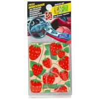 Auto parfum/luchtverfrisser - Aardbei geur - in handig zakje - 7 x 16
