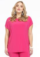Yoek T-shirt kapmouwen | Roze | Maat 38/40
