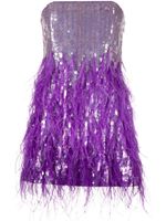 Retrofete robe-bustier Anastasia à sequins - Violet