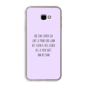 Gek: Samsung Galaxy J4 Plus Transparant Hoesje