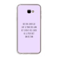 Gek: Samsung Galaxy J4 Plus Transparant Hoesje