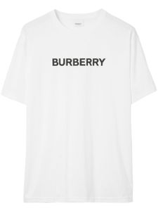 Burberry t-shirt en coton à logo imprimé - Blanc